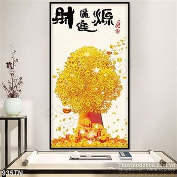 Tranh giả ngọc cây kim tiền