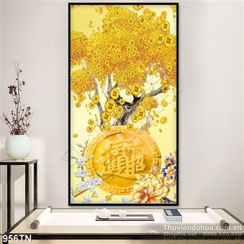 Tranh giả ngọc cây kim tiền