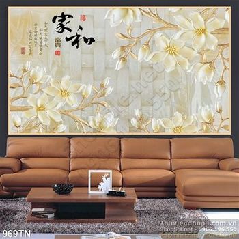 Tranh giả ngọc hoa nền gạch Tranh giả ngọc hoa nền gạch