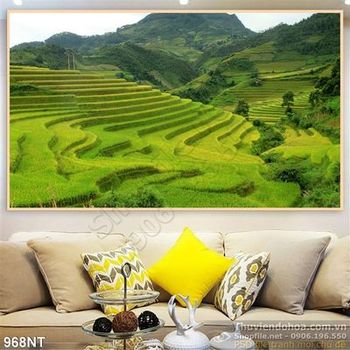 Tranh ruộng bậc thang
