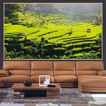 Tranh ruộng lúa vùng cao