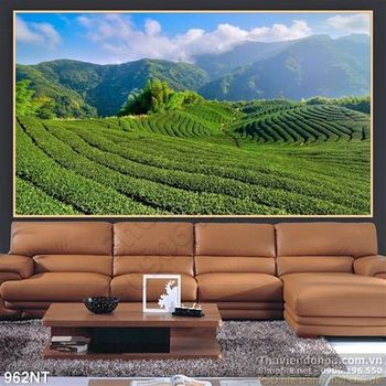 Tranh đồi chè vùng cao