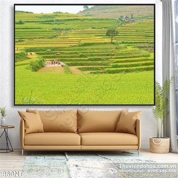 Tranh ruộng bậc thang vùng cao