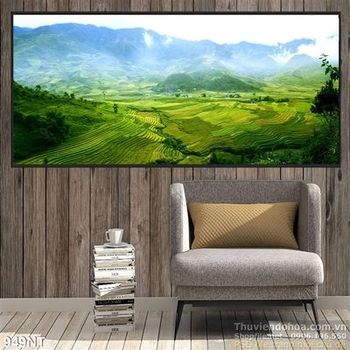 Tranh phong cảnh rừng núi Tây Bắc