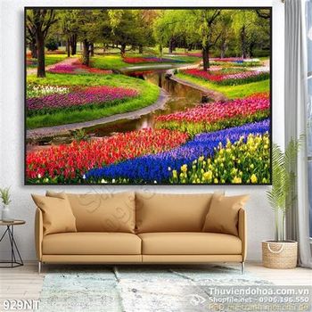 Tranh Keukenhof vườn hoa nổi tiếng