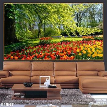 Tranh vườn hoa Keukenhof nổi tiếng