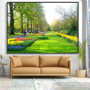 Tranh công viên hoa Hà Lan