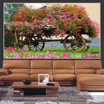 Tranh chiếc xe hoa