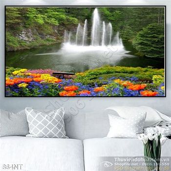 Tranh thác nước đẹp