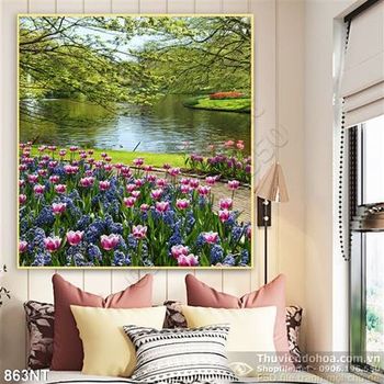 Tranh vườn hoa Keukenhof  Hà Lan