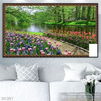 Tranh công viên hoa Keukenhof  Hà Lan