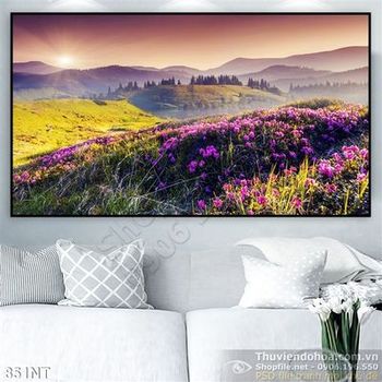 Tranh thung lũng hoa tím