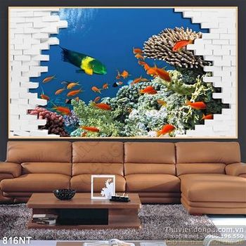 Tranh cá và san hô nghệ thuật