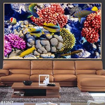 Tranh san hô và cá nghệ thuật