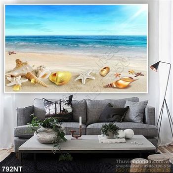 Tranh bãi biển và sao biển