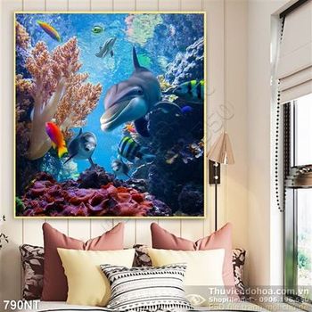 Tranh san hô đáy biển và đại dương