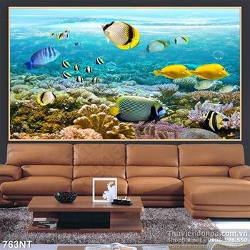 Tranh cá và san hô