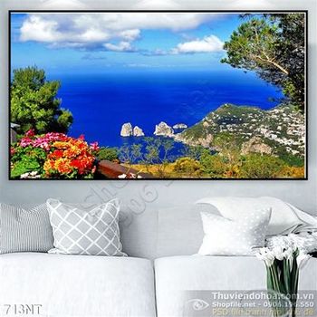 Tranh đại dương xanh