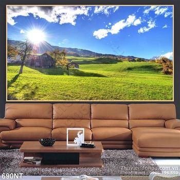 Tranh thảo nguyên xanh