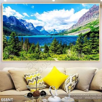 Tranh đại dương và núi trang trí tường