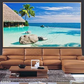 Tranh đại dương và khu nghỉ dưỡng