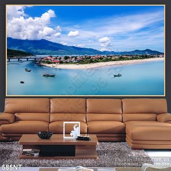 Tranh hòn đảo trên biển