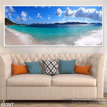 Tranh biển xanh