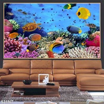 Tranh san hô và cá đại dương