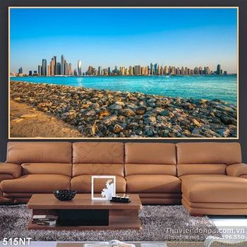 Tranh thành phố trên biển đẹp nhất