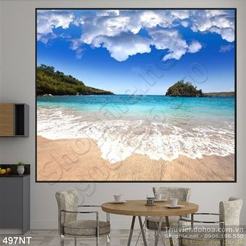 Tranh bãi biển đẹp nhất
