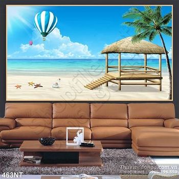 Tranh chòi nghỉ trên bãi biển