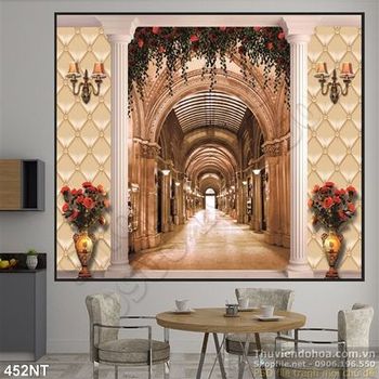 Tranh sảnh khách sạn tráng lệ