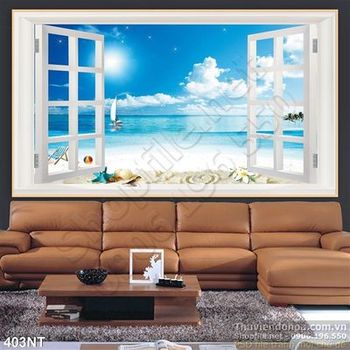 Tranh cửa sổ nhìn ra đại dương
