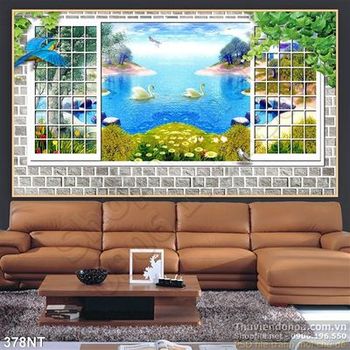 Tranh cửa sổ và phong cảnh hữu tình