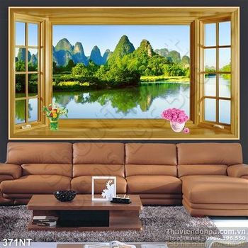 Tranh cửa sổ và dòng sông