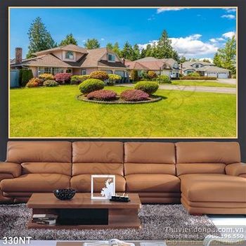 Tranh nhà và sân vườn