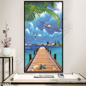 Tranh con đường ra biển và chinm hải âu