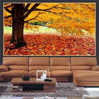 Tranh phong cảnh ruừng mùa thu