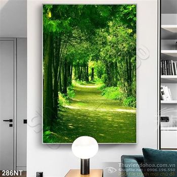 Tranh con đường vào khu rừng