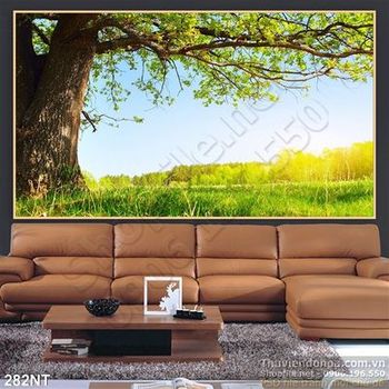 Tranh khu công viên xanh