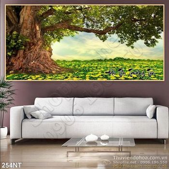 Tranh cây cổ thụ