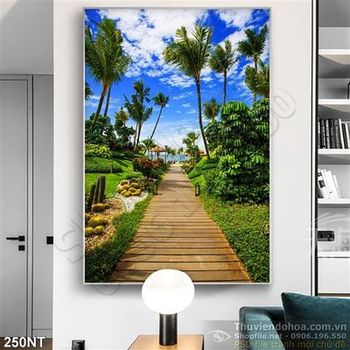 Tranh phong cảnh khu resort
