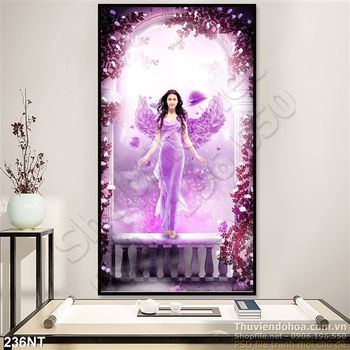 Tranh nàng tiên thiên thần