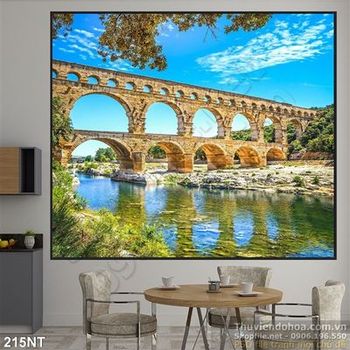 Tranh cây cầu cổ đại