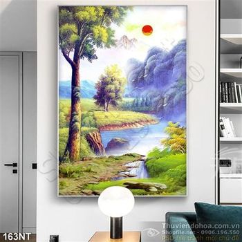 Tranh sơn dầu phong cảnh rừng