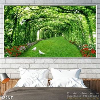 Tranh thảm cỏ trong công viên