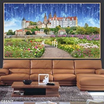 Tranh phong cảnh tòa lâu đài