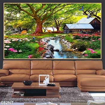 Tranh phong cảnh thiên nhiên trong rừng