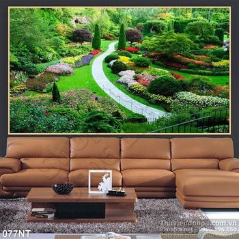 Tranh phong cảnh trong công viên