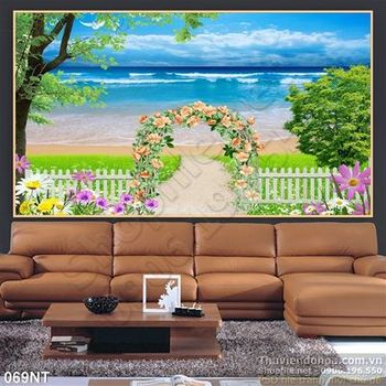 Tranh cái cổng nhìn ra đại dương